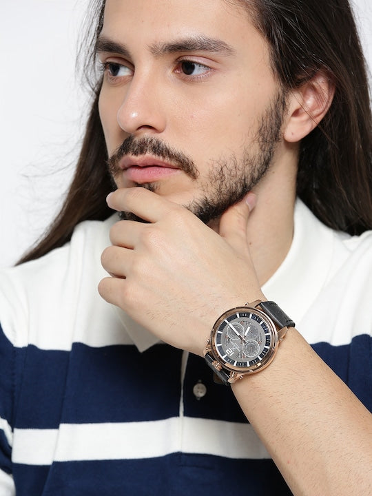 Daniel Klein Exclusive Men Gun Black Dial Watch