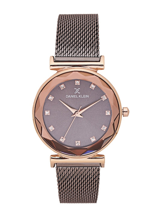 Daniel Klein Premium Women Brown Dial Watch