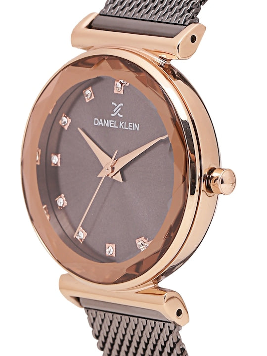 Daniel Klein Premium Women Brown Dial Watch