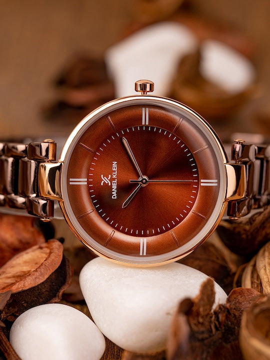 Daniel Klein Premium Women Brown Dial Watch