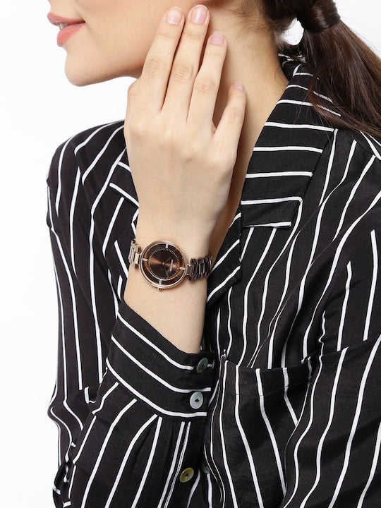 Daniel Klein Premium Women Brown Dial Watch