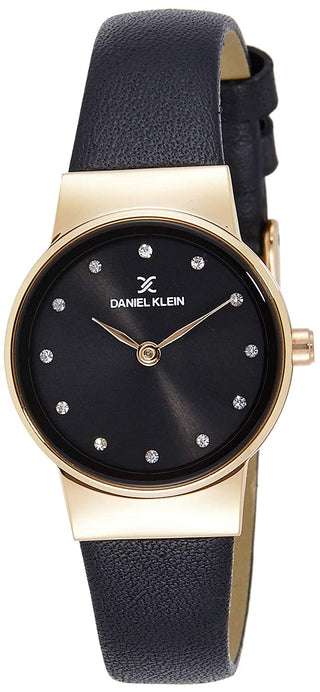 Daniel Klein Fiord Women Gun Black Dial Watch