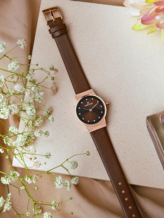 Daniel Klein Premium Women Brown Dial Watch