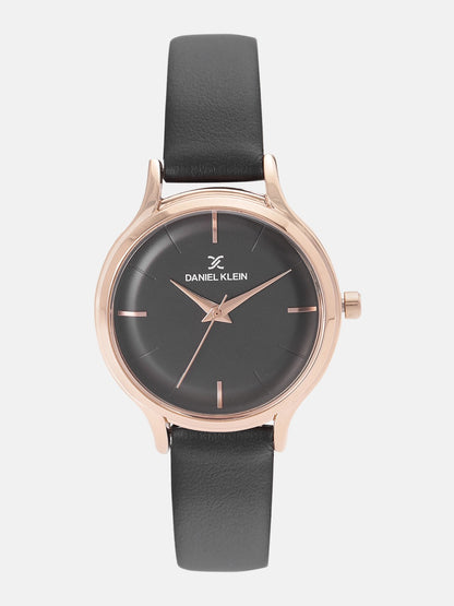 Daniel Klein Premium Women Gun Black Dial Watch