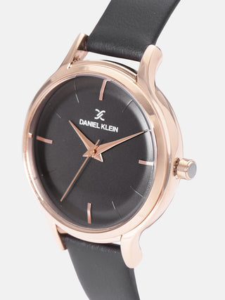 Daniel Klein Premium Women Gun Black Dial Watch
