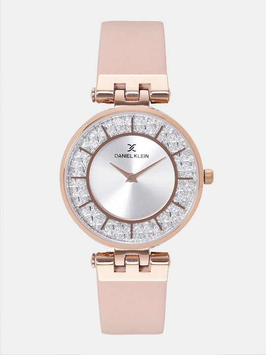 Daniel Klein Premium Women Rose Gold Dial Watch
