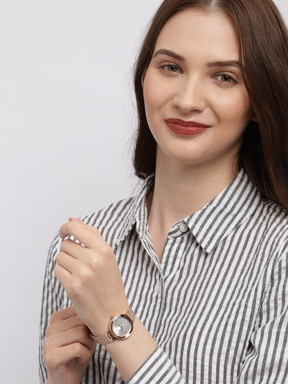 Daniel Klein Premium Women Silver Dial Watch