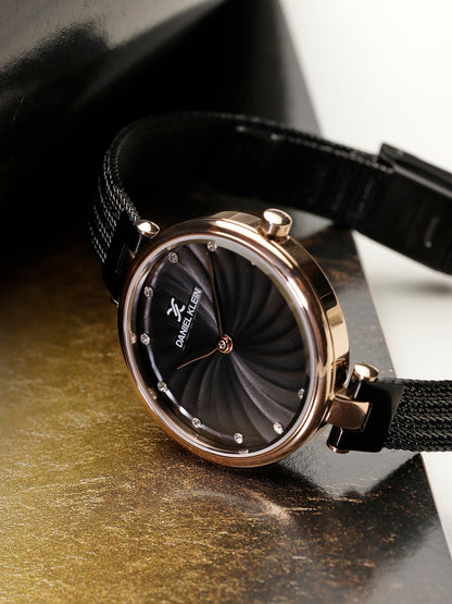 Daniel Klein Premium Women Black Dial Watch