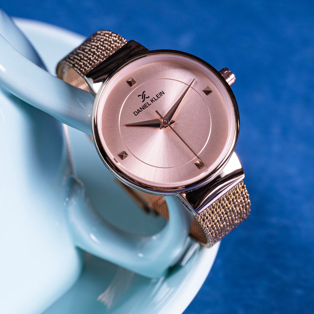 Daniel Klein Fiord Women Pink Rose Gold Dial Watch