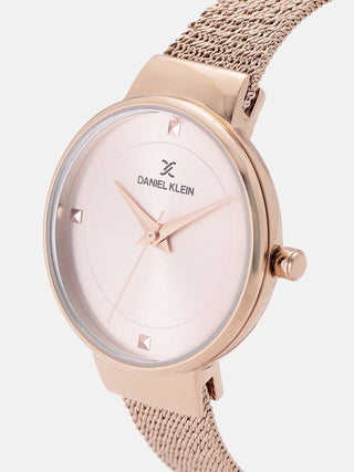 Daniel Klein Fiord Women Pink Rose Gold Dial Watch