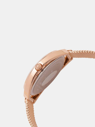 Daniel Klein Trendy Women Rose Gold Dial Watch