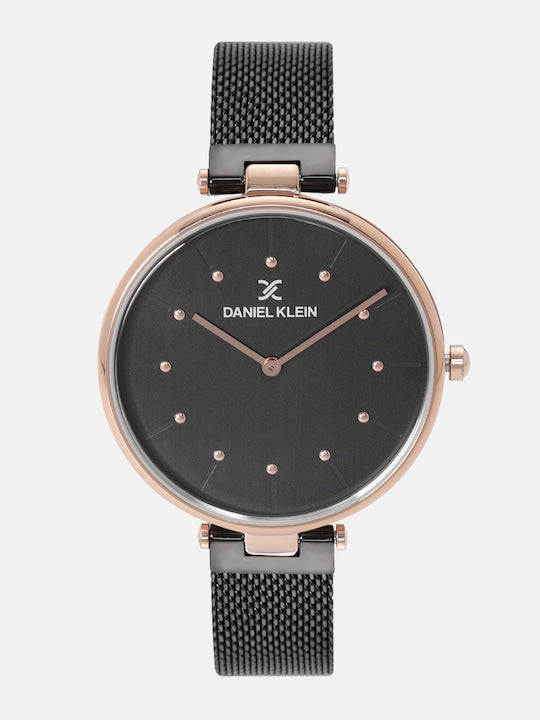 Daniel Klein Premium Women Gun Black Dial Watch