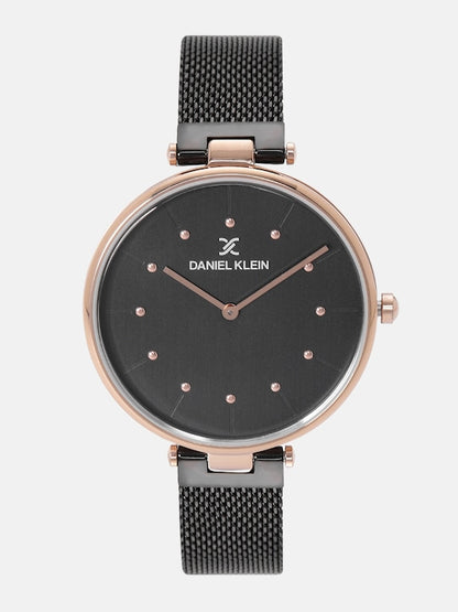 Daniel Klein Premium Women Gun Black Dial Watch