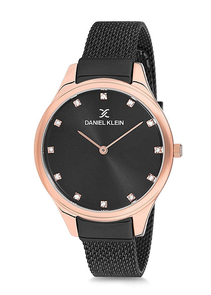 Daniel Klein Fiord Women Black Dial Watch