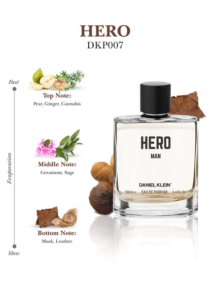 Daniel Klein HERO EAU DE PARFUM for Men - 100 ml