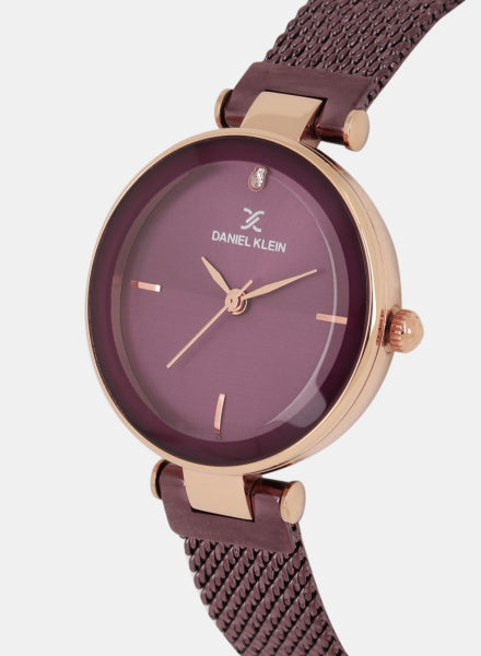 Daniel Klein Premium Women Magenta Dial Watch