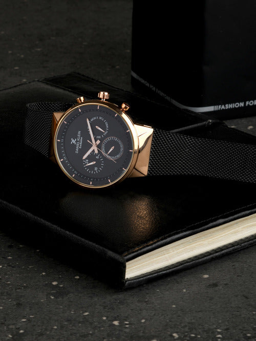 Daniel Klein Exclusive Men Gun Black Dial Watch