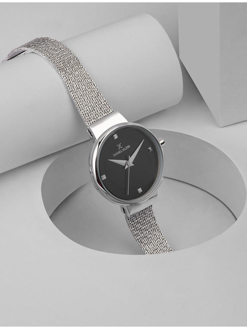 Daniel Klein Fiord Women Gun Black Dial Watch