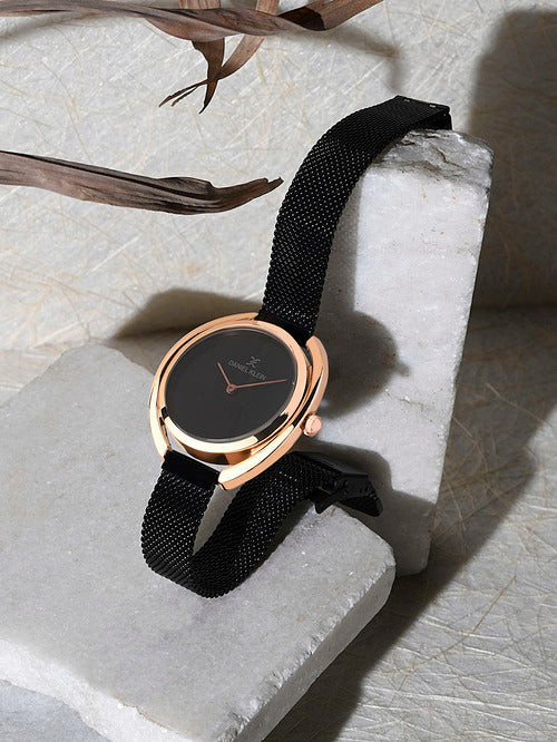 Daniel Klein Trendy Women Gun Black Dial Watch