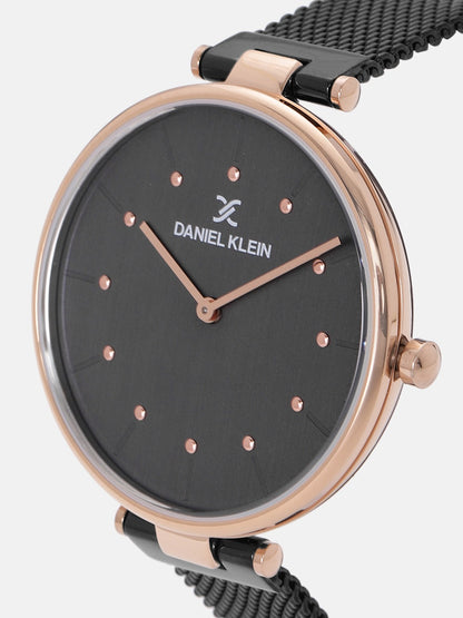 Daniel Klein Premium Women Gun Black Dial Watch